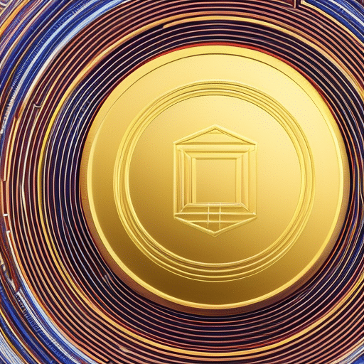 An image of a giant golden coin with a network of colorful lines around it, representing the interconnectedness of altcoin tokenomics