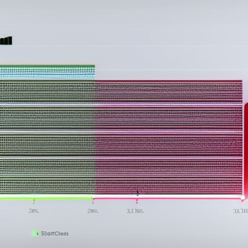 Aph with lines of different colors and sizes, representing the sentiment data of Bitcoin over time