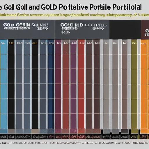 Hart showing the relative portfolio allocation of Bitcoin and Gold, with each represented by a different color