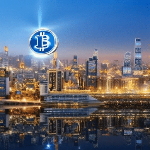An image that showcases a futuristic cityscape illuminated by a glowing Bitcoin logo, depicting the significance of Bitcoin's value proposition after the halving event