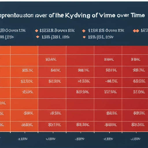showing a comparison of key factors driving the value of Bitcoin over time