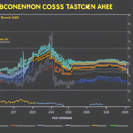 Ful, detailed chart of Bitcoin transaction costs over time with labeled axes, highlighting recent spikes or drops