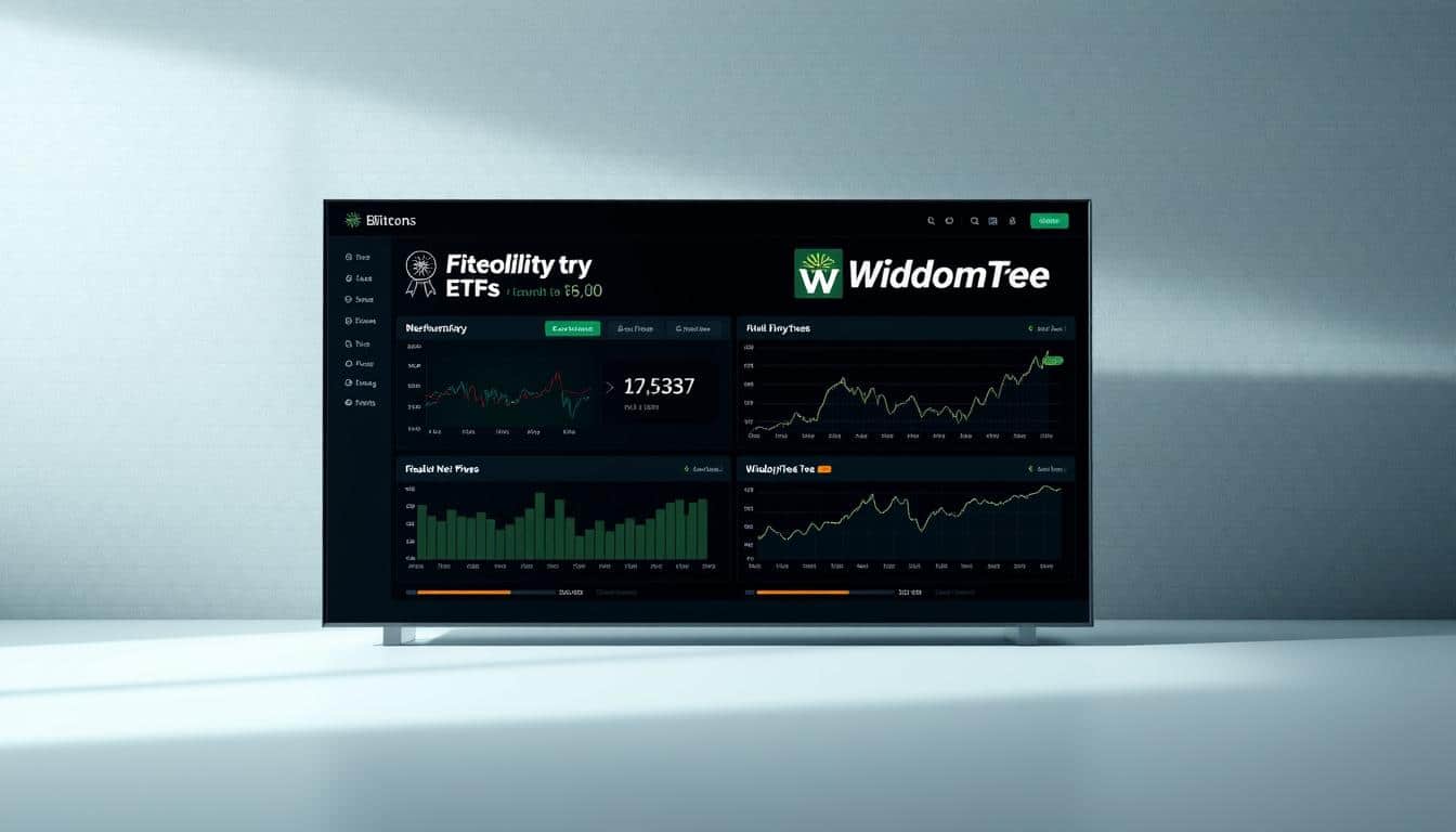 fidelity and wisdomtree bitcoin etf net flows today